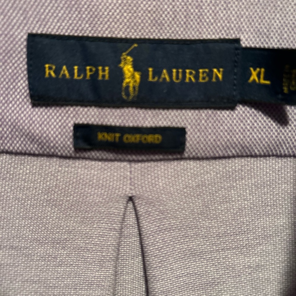 Men’s Ralph  Lauren Lavender Knit Oxford Shirt XL